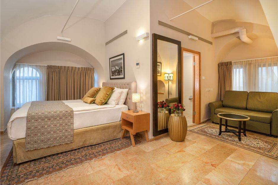 Rooms at the Jerusalem Sephardic House Hotel