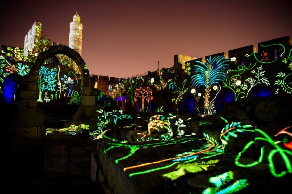 צילום של מגדל דוד מוזיאון ירושלים